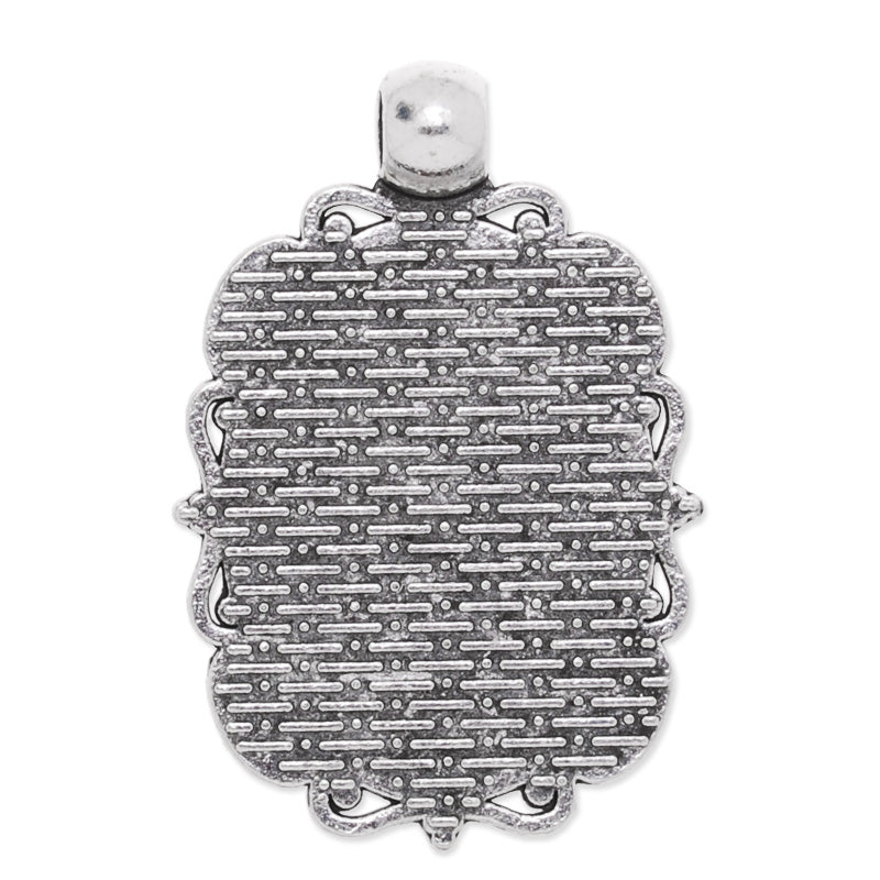 18x25mm Oval cameo setting,zinc alloy filled ,antique Silver plated,20pcs/lot