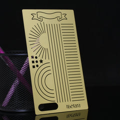 tibetara Brass Bullet journal stencil Monthy Tracker Stencil Calendar Wheel Stencil fits A5 journal & Midori about 4*7