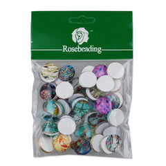 14MM Round pattern glass cabochons with mixed tree,colorful photo glass cabochon,flat back,thickness 5mm,50 pieces/lot