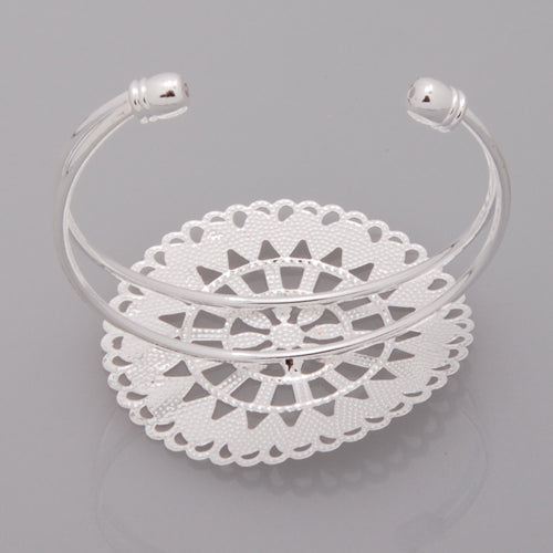 2013-2014 New Arrival Adjustable Copper Bracelet with 55mm round Faceplate,ISilver,Lead Free And Nickel Free,Sold 10PCS Per Lot