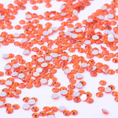 SS4 1440PCS Orange red  Non Hot Fix Crystal, Flat Back 3D Rhinestones DIY Phone case Nail art design deco supplies