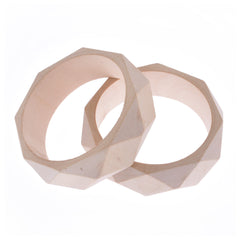 67mm Wooden bracelet Unfinished bangle unpainted bracelet raw wood bangle jewelry wood blanks  2pcs