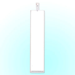 10x50mm Rectangular Pendant tray,zinc alloy filled,shine silver plated,20pcs/lot