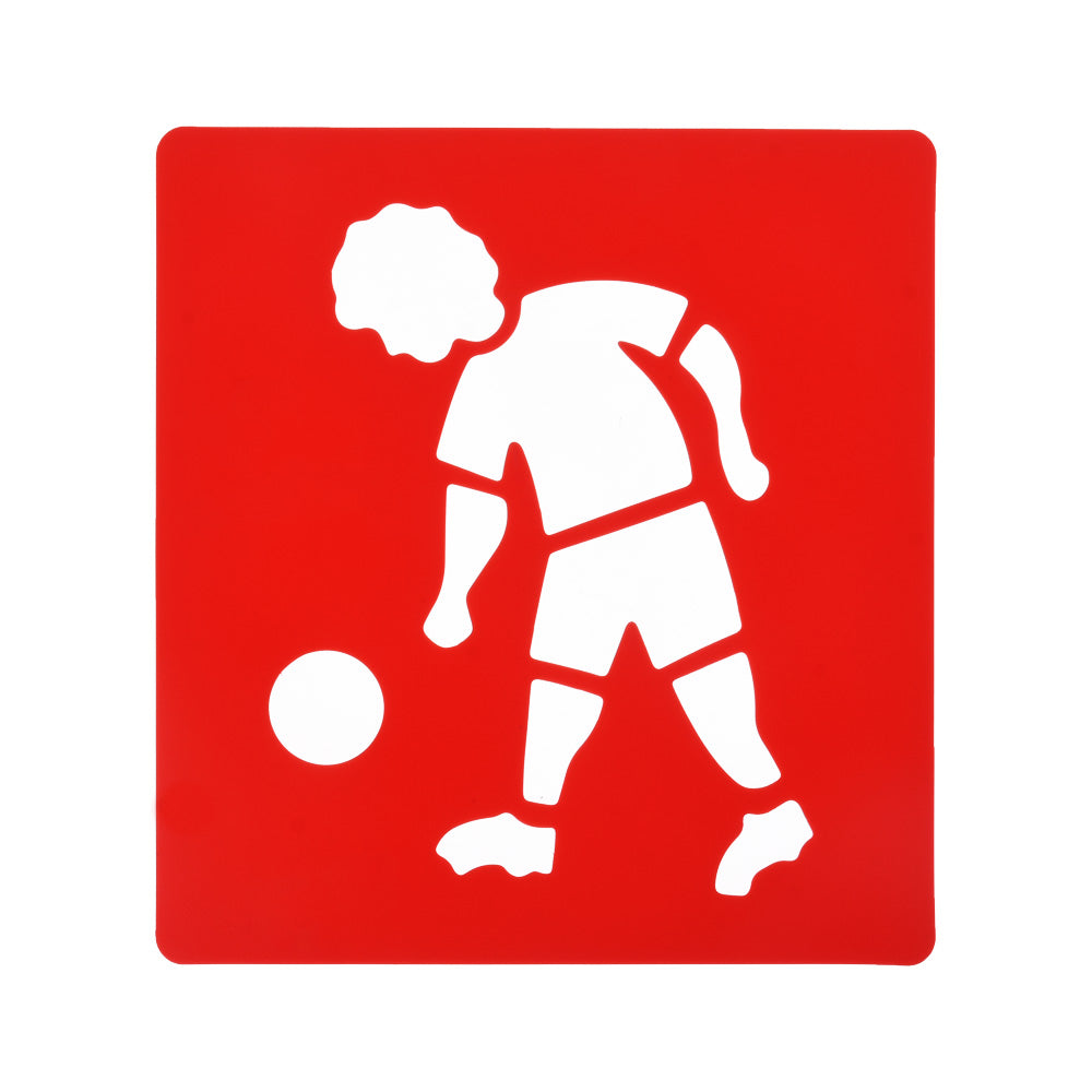 tibetara About 14*15cm Children's sportsman Stencils bullet journal accessories Drawing Stencil template 6 each/lot