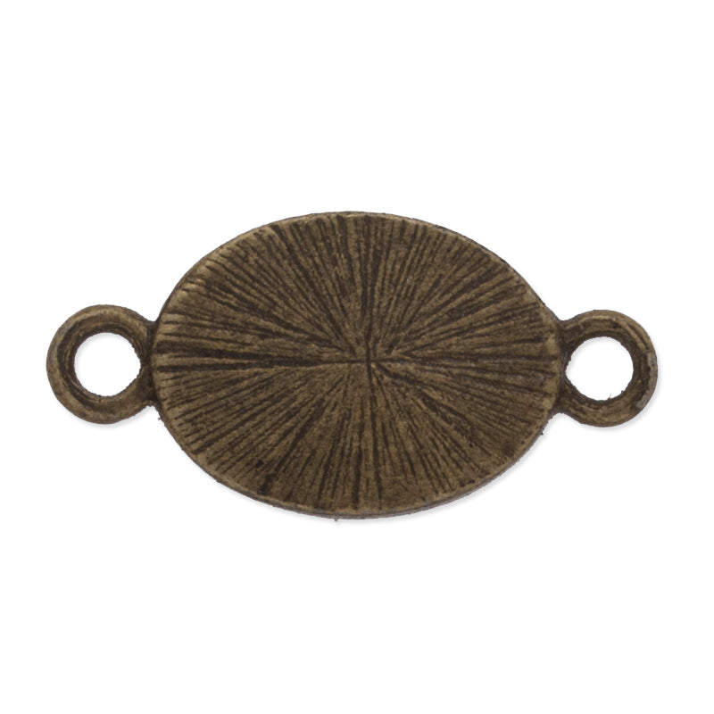 10x14mm Oval Bracelet Connector Bezel,Easy use,Zinc Alloy filled,Antique Bronze plated,20pcs/lot