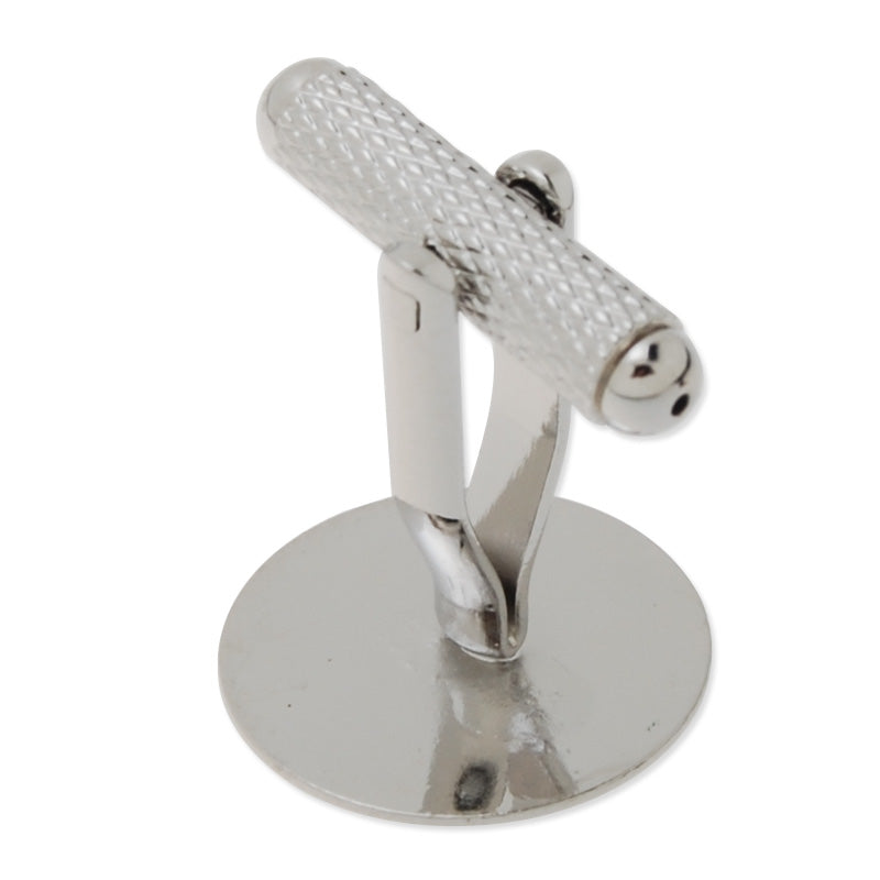 Cufflink Blanks with a 16mm Pad,Brass filled,Nickel plated,20 Pieces/lot
