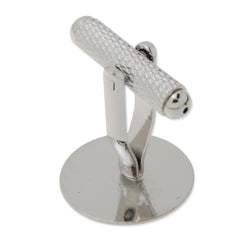 Cufflink Blanks with a 16mm Pad,Brass filled,Nickel plated,20 Pieces/lot