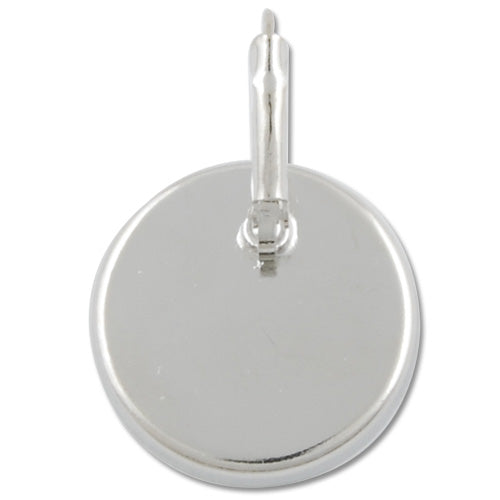 25MM Round Imitation Rhodium French Lever Back Earrings Blank/Base,fit 25MM glass cabochons,buttons