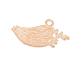 12x22mm,Bird,Matte Gold,2 loops,connector for necklace/ear,sold 10pcs/lot