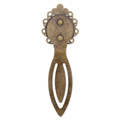 20mm Round Setting Bezels Cameo Mountings Tray Base,Vintage Antiqued Bronze Bookmark,length:85mm,10pcs/lot