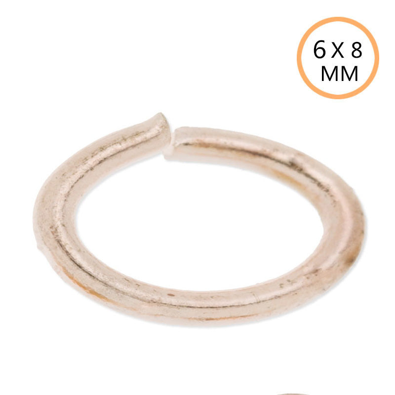 Rose Gold-Filled 14K/20 22 Gauge Oval Jump Ring