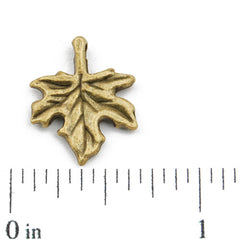 17*13mm Vintage antique bronze Zinc alloy Charms,maple leaf,sold 300 pcs per pkg