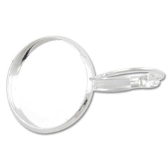 18MM Round Silver French Lever Back Earrings Blank/Base,fit 18MM glass cabochons,buttons