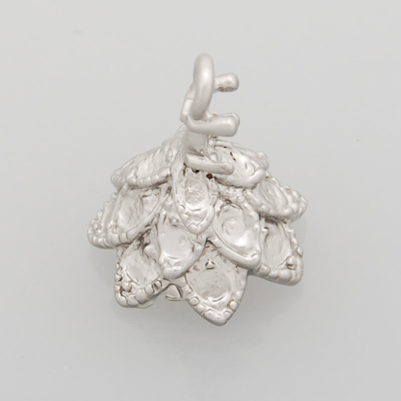 13*10MM lovely modern charms,Flower,,Matte Rhodium,suit for necklace/bracelet/earring ect,sold 10pcs per pkg