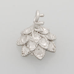 13*10MM lovely modern charms,Flower,,Matte Rhodium,suit for necklace/bracelet/earring ect,sold 10pcs per pkg
