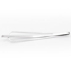 70 * 10mm Geometric word folder hairpin lace base,Snap Hair Clips in Imitation Rhodium,Metal,20pcs/lot