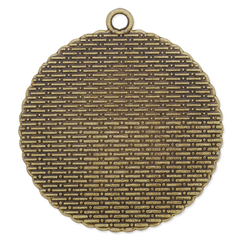 35mm Round simple Pendant tray,Zinc alloy filled,antique Bronze plated,20pcs/lot
