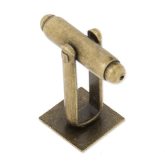 10 x 10mm square antique bronze Plated Flat Cufflink,brass filled,20pcs/lot