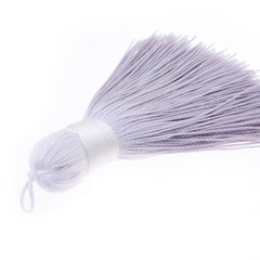 7.8cm  DIY Jewelry Handmade Tassels, Braided Long Handmade Jewelry Tassels Silver gray,6pcs/lot