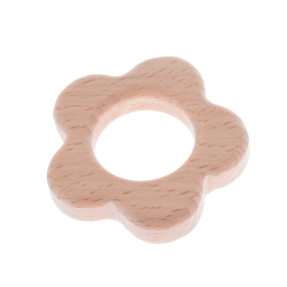 51*51mm Baby Teething Toy Wooden Teether First baby toys Handmade Baby toy Jewelry Wooden flower shape 2pcs 10187958