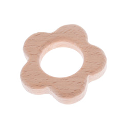 51*51mm Baby Teething Toy Wooden Teether First baby toys Handmade Baby toy Jewelry Wooden flower shape 2pcs 10187958