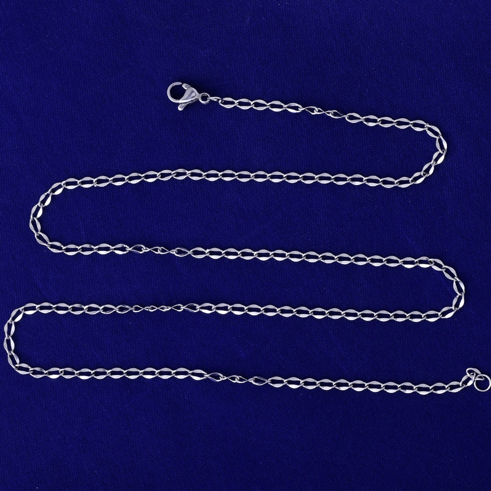0.4*0.2mm link Stainless Steel Chain with Lobster Clasp necklace chain Custom handMade 20