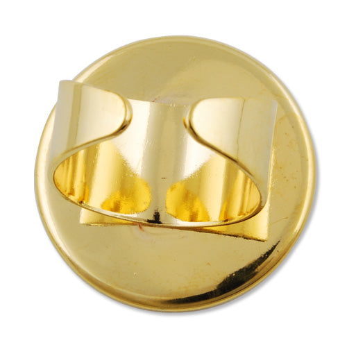 25mm Round Adjustable Shallow bottom Gold plated Ring Base Setting Pendants With 25 MM round Pad,Sold 20PCS Per Package