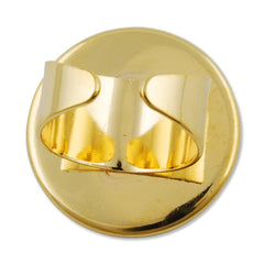 25mm Round Adjustable Shallow bottom Gold plated Ring Base Setting Pendants With 25 MM round Pad,Sold 20PCS Per Package