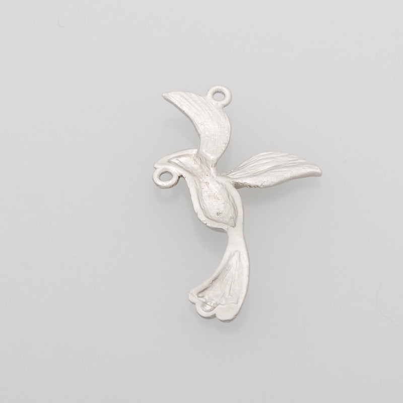 28*17MM lovely modern charms,Bird,Matte Rhodium,suit for necklace/bracelet/earring ect,sold 10pcs per pkg