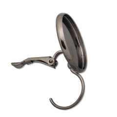 18MM Round Gun metal black  French Lever Back Earrings Blank/Base,fit 18MM glass cabochons,buttons,sold 50pcs per lot