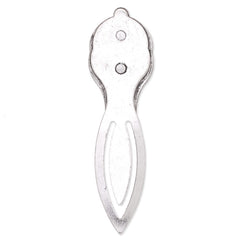 20mm Round Setting Bezels Cameo Mountings Tray Base,Vintage Antiqued Silver Bookmark,length:81.5mm,10pcs/lot
