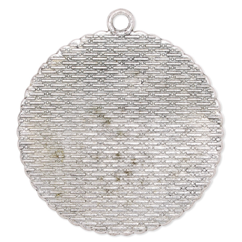 35mm Round simple Pendant tray,Zinc alloy filled,antique silver plated,20pcs/lot