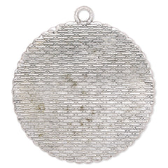 35mm Round simple Pendant tray,Zinc alloy filled,antique silver plated,20pcs/lot