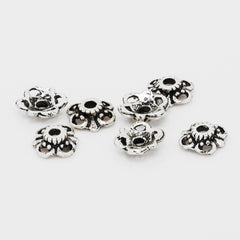 10mm Antique Silver Buddhism Bead Caps,Flower Bead Caps,Jewelry Findings,sold 100pcs/lot
