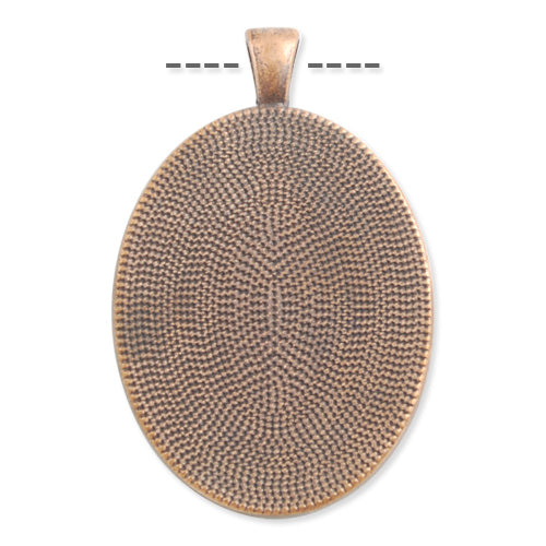 30*40 MM  Oval Cameo Cabochon Base Setting Pendants,Antique Copper Plated,Sold 20 PCS Per Package