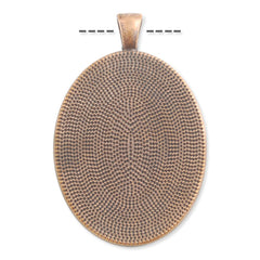 30*40 MM  Oval Cameo Cabochon Base Setting Pendants,Antique Copper Plated,Sold 20 PCS Per Package