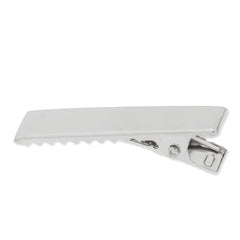 32mm Metal Alligator Hair Clip with Teeth,Nickel color,6.5mm width,20 pieces/lot