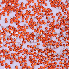 SS4 1440PCS Orange red  Non Hot Fix Crystal, Flat Back 3D Rhinestones DIY Phone case Nail art design deco supplies