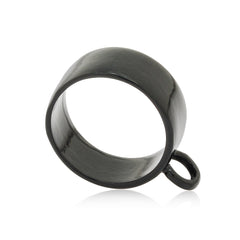 18mm Open Back Bezel Pendant,Antique Black Round Pipe Open Back Bezel for Resin,Bezel Necklace,Sold 10pcs/lot