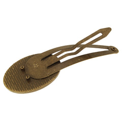 Metal Hair Clips with 18*25mm Oval Bezel Setting,Antique Bronze,Blank Bobby Pin Base for Cabochon,20 Pieces/lot