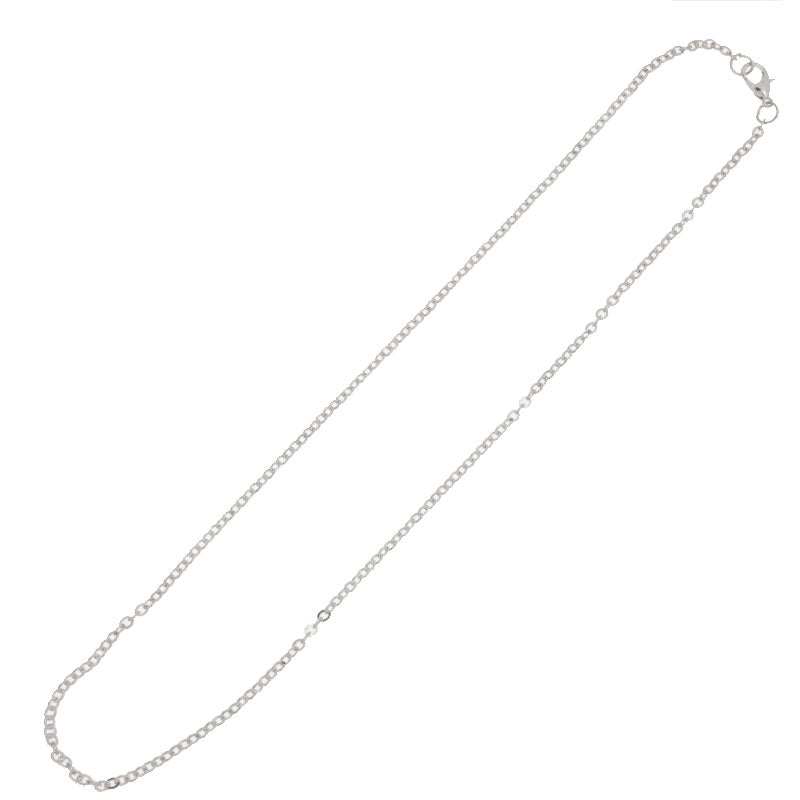 18 inch long necklace chain for pendant,1.5x2mm link size,Lobster Clasp end,Brass chain,Nickel plated,20pcs/lot