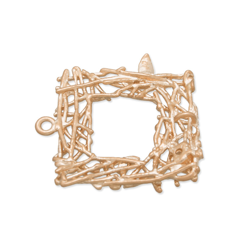 20x21mm bird's nest,Matte Gold Plated,Brass filled,1 loop,charms for necklace/ear,sold 10pcs/lot