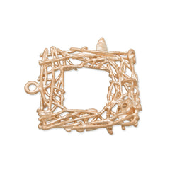 20x21mm bird's nest,Matte Gold Plated,Brass filled,1 loop,charms for necklace/ear,sold 10pcs/lot