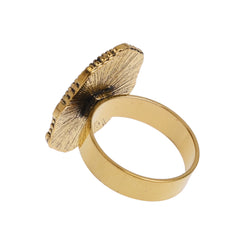 5 pcs Antique Gold  Ring Base with 13x18mm Oval Setting ,Brass Rings Base,Ring diameter 18 mm