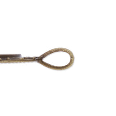 Bracelet Connector with 20mm Heart Bezel,Zinc Alloy filled,Antique Bronze plated,20pcs/lot