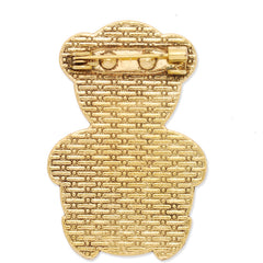 20mm anqitue gold plated brooch blank,brooch bezel,bear,zinc alloy,lead and nickle free,sold by 10pcs/lot