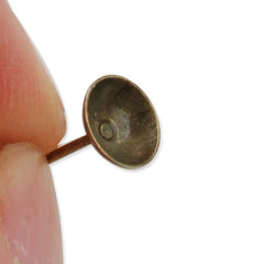 1000 pcs Antique Bronze 11.7mm*6mm Metal Ear pad