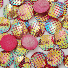 20mm Round Cameo Cabochon,Jewelry Resin Cabochon,Mix Color Cabochon,Fish scale cabochon ,Thickness 3mm,50pcs/lot