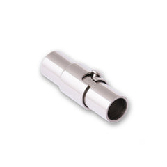 4mm Stainless Steel Bracelet Clasps, Leather Clasps Round Bracelet Clasps ,Cord End Clasp 5pcs