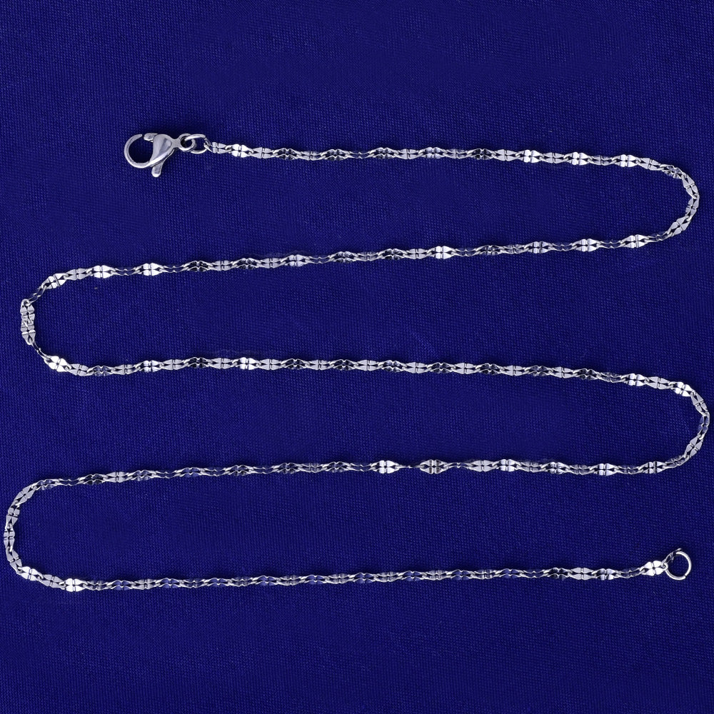 0.4*0.2mm link  Stainless Steel Chain With Stainless Steel Lobster Claw Clasp fine Chain 20